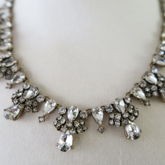 J.Crew Swarovski Crystal statement gold necklace - Picture 5 of 5